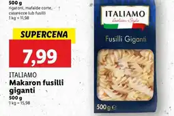 Lidl Makaron fusilli giganti Italiamo oferta