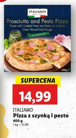 Lidl Pizza prosciutto i pesto Italiamo oferta