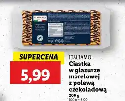 Lidl Ciastka z ciasta francuskiego z polewą cukrową i glazurą morelową Italiamo oferta