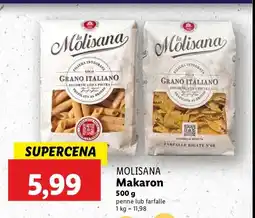 Lidl Makaron kokardki La molisana oferta