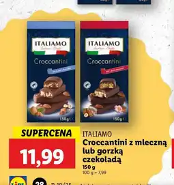 Lidl Croccantini w czekoladzie gorzkiej Italiamo oferta