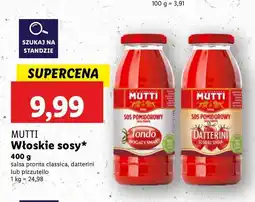 Lidl Sos salsa z pomidorów pizzutello Mutti oferta