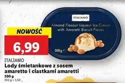 Lidl Lody z ciastkami amaretto Italiamo oferta