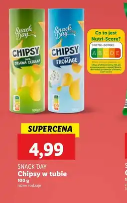 Lidl Chipsy zielona cebulka Snack day oferta