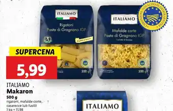 Lidl Makaron fusilli giganti Italiamo oferta