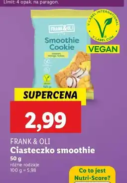 Lidl Ciastko smoothe ananas mango kokos Frank&oli oferta