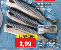 Lidl Makrela - tusza Rybny targ lidla oferta