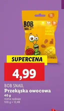 Lidl Przekąska mango Bob snail oferta
