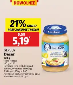 Lidl Szarlotka jabłka z biszkoptem i nutką waniliową Gerber oferta