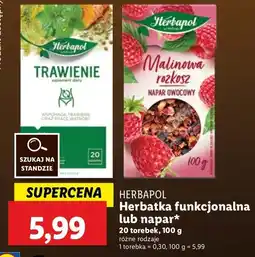 Lidl Napar owocowy malinowa rozkosz Herbapol oferta