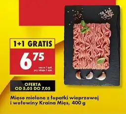 Biedronka Mięso mielone z łopatki wieprzowej i wołowej Kraina mięs oferta