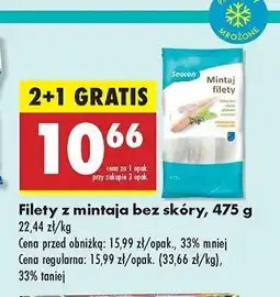 Biedronka Filety z mintaja Seacon oferta