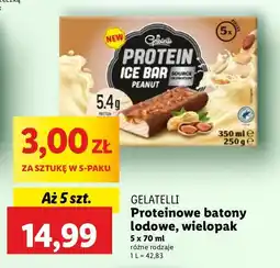 Lidl Lody peanut Gelatelli protein oferta