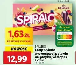 Lidl Lody spiralo mix Ballino oferta