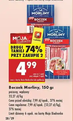 Biedronka Boczek parzony Morliny oferta