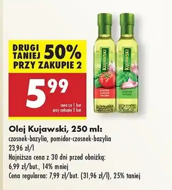 Biedronka Olej pomidor czosnek bazylia Kujawski kruszwica oferta