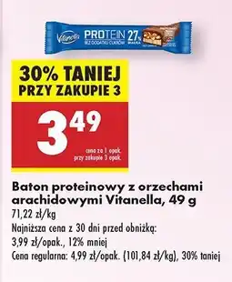 Biedronka Baton proteinowy Vitanella oferta