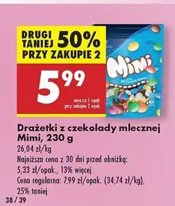 Biedronka Draże z mlecznej czekolady Mimi oferta