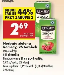 Biedronka Herbata pure green Remsey oferta