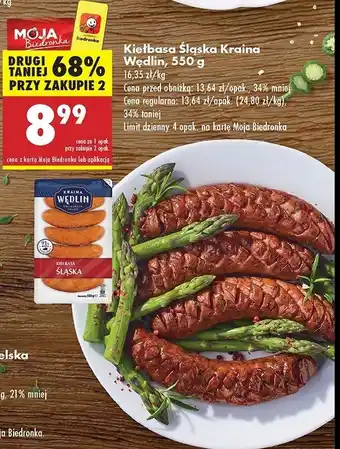 Biedronka Kiełbasa śląska Kraina wędlin oferta