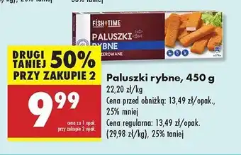Biedronka Paluszki rybne panierowane Fish time oferta