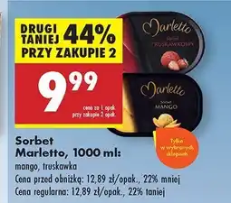 Biedronka Sorbet truskawkowy Marletto oferta