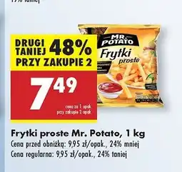 Biedronka Frytki proste Mr. potato oferta