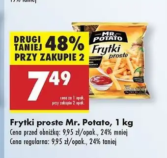 Biedronka Frytki proste Mr. potato oferta