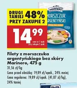 Biedronka Filet z morszczuka argentyńskiego Marinero oferta