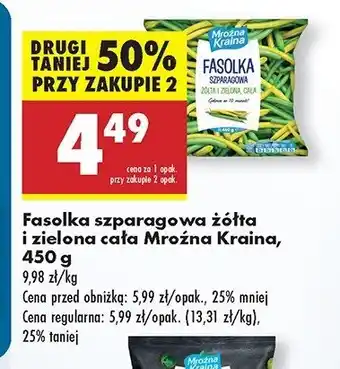 Biedronka Fasolka szparagowa żółta i zielona Mroźna kraina oferta