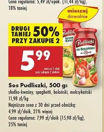 Biedronka Sos do mięs meksykański Pudliszki oferta