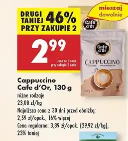 Biedronka Cappuccino waniliowe Cafe d'or cappuccino oferta