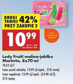 Biedronka Lody fruit! Marletto oferta
