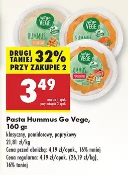 Biedronka Hummus paprykowy Govege oferta