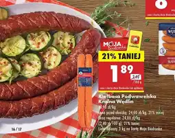 Biedronka Kiełbasa podwawelska Kraina wędlin oferta