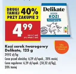 Biedronka Serek kozi twarogowy Delikate oferta