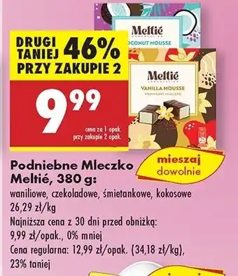 Biedronka Podniebne mleczko kokosowe Meltie oferta