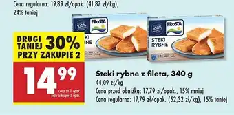 Biedronka Steki rybne z fileta Frosta oferta