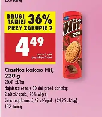 Biedronka Ciastka czekoladowe Hit Hit bahlsen oferta