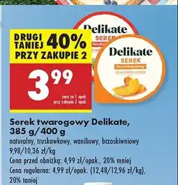 Biedronka Serek twarogowy waniliowy Delikate oferta