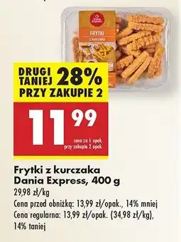 Biedronka Frytki z kurczaka Danie express oferta
