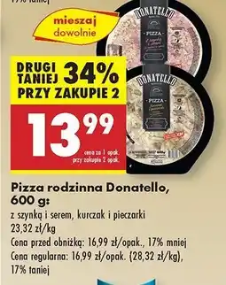 Biedronka Pizza kurczak i pieczarki Donatello pizza oferta