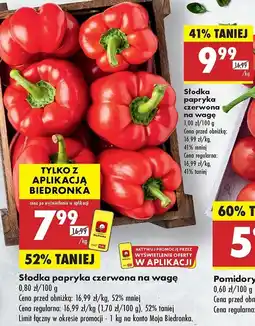 Biedronka Papryka czerwona słodka oferta