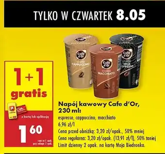 Biedronka Napój kawowy macchiato Cafe d'or oferta