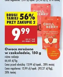 Biedronka Truskawki w białęj czekoladzie Chill berry oferta