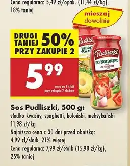 Biedronka Sos do spaghetti meksykański Pudliszki oferta