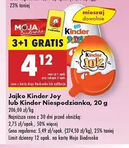 Biedronka Jajko z niespodzianką Kinder oferta