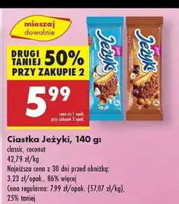 Biedronka Ciastka classic Jeżyki oferta