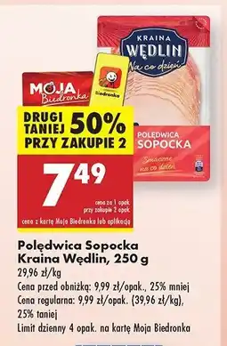 Biedronka Poledwica sopocka KRAINA WĘDLIN NA CO DZIEŃ oferta
