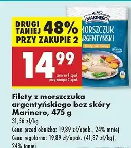 Biedronka Morszczuk argentyński filety bez skóry Marinero oferta